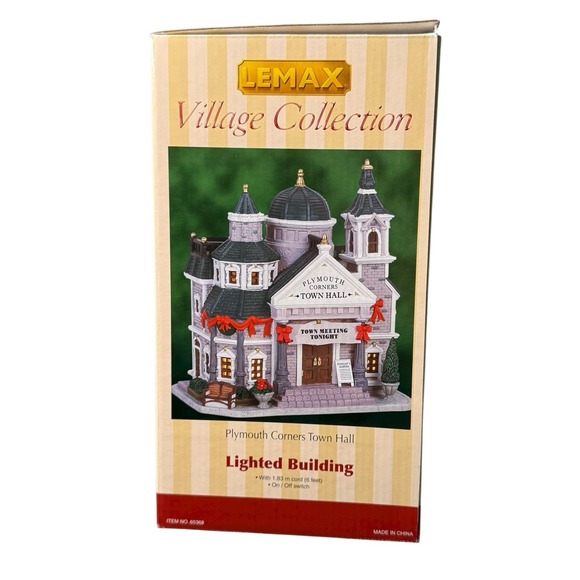 Lemax 2006 Plymouth Corners Town Hall W/Box  Retired - Picture 3 of 16